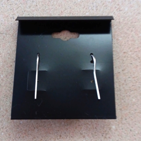 Silver and Gold Tone and Turquoise Earrings - Picture 2 of 8